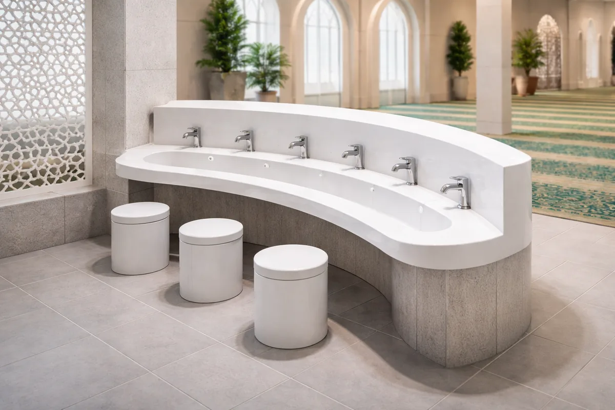 Comment choisir un lavabo d'ablutions en céramique antibactérienne pour mosquée
